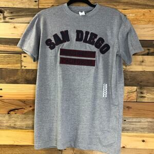 San Diego T-Shirt Men's Size Medium Gray